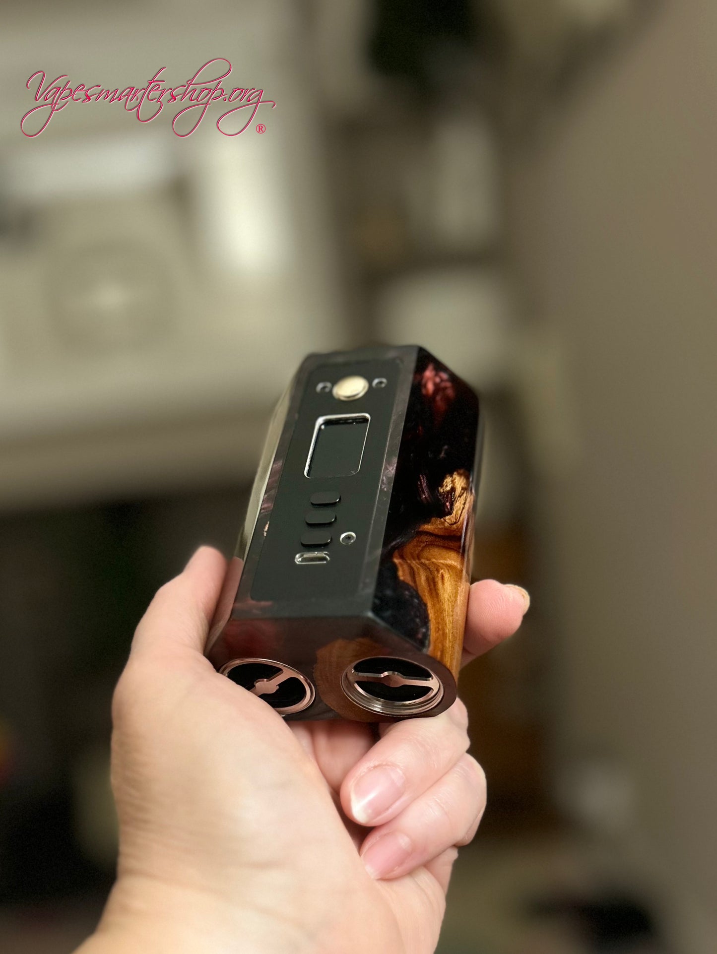 Twin 21700 Battery Dna250c stabwood Mod plate