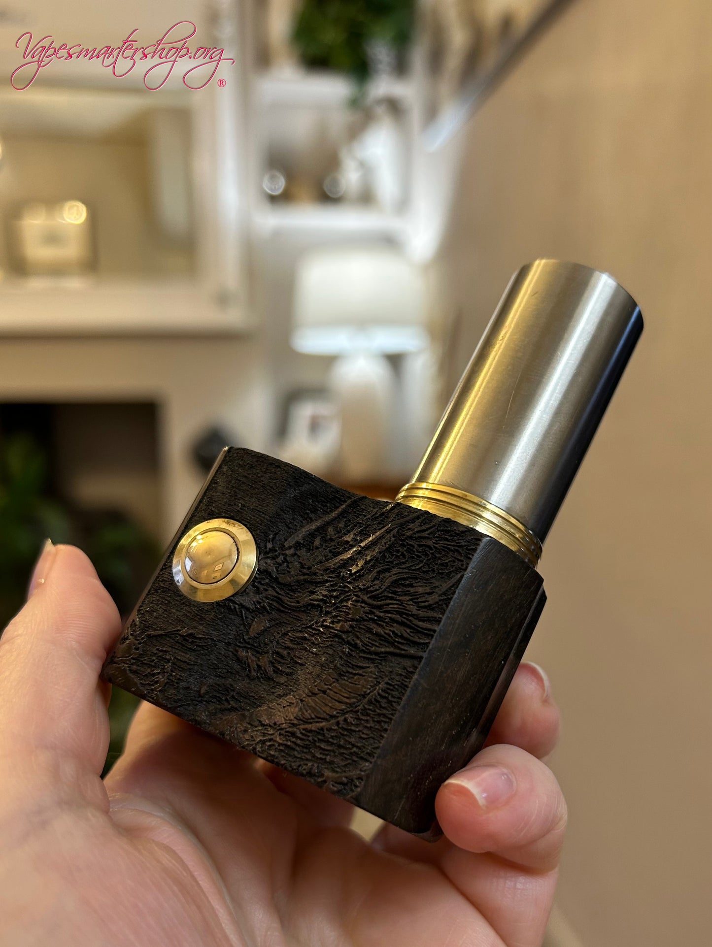 SBS Single 21700 pure wood switched Mech Clickfet mod