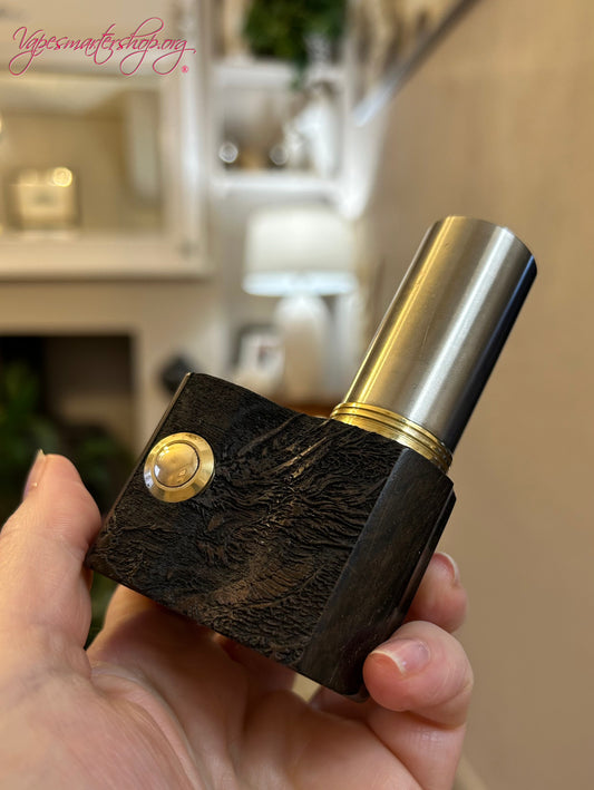 SBS Single 21700 pure wood switched Mech Clickfet mod