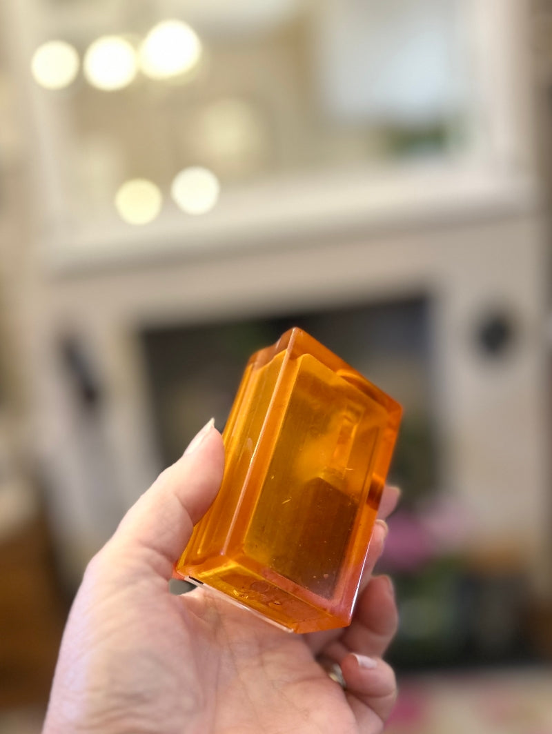 21700 single battery simple squonk box Amber Edition