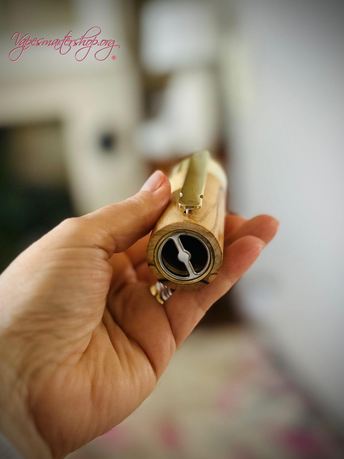 Side Fire single 21700 Battery mechanical mod 30mm  tank fitment olive wood