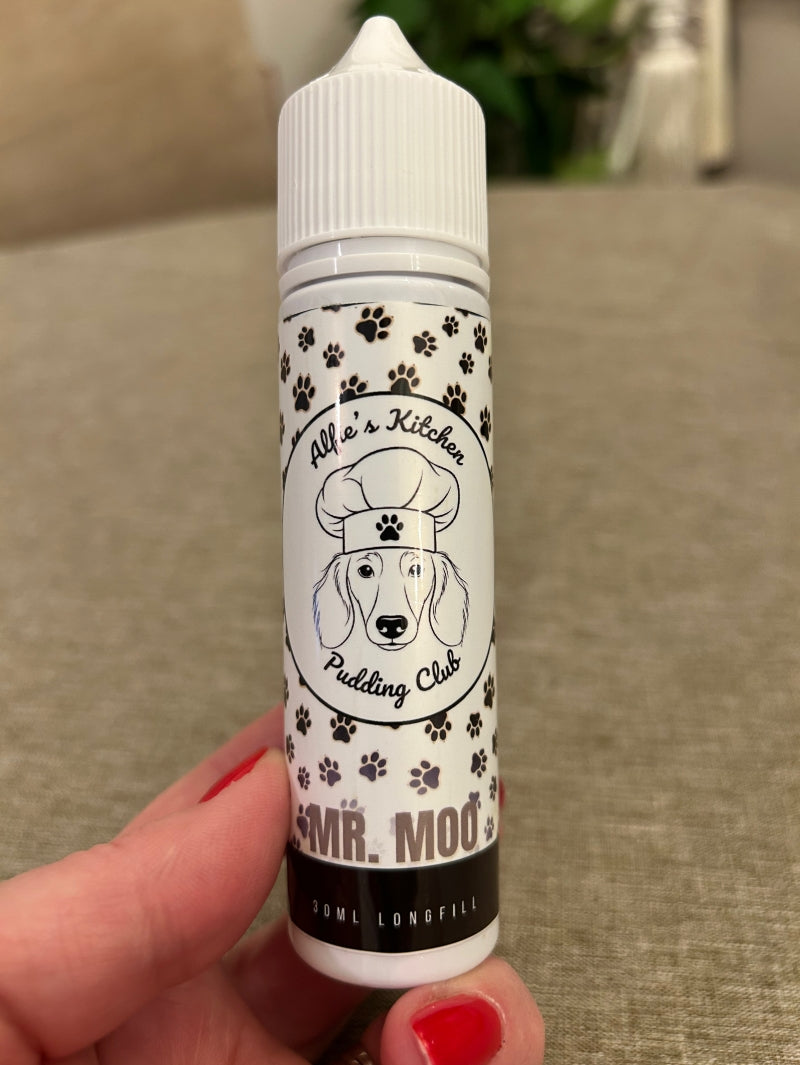 "MR Moo" A Custard Donut 30ml Longfill E-liquid Concentrate with Nixer Shot