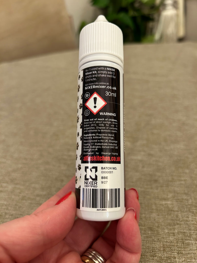 "MR Moo" A Custard Donut 30ml Longfill E-liquid Concentrate with Nixer Shot