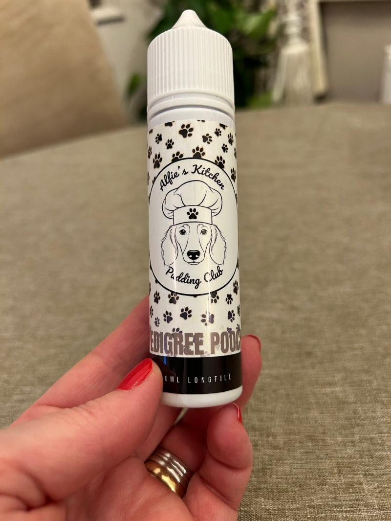 "Pedigree Pooch" A Passion Fruit Meringue 30ml Longfill E-liquid Concentrate with Nixer Shot