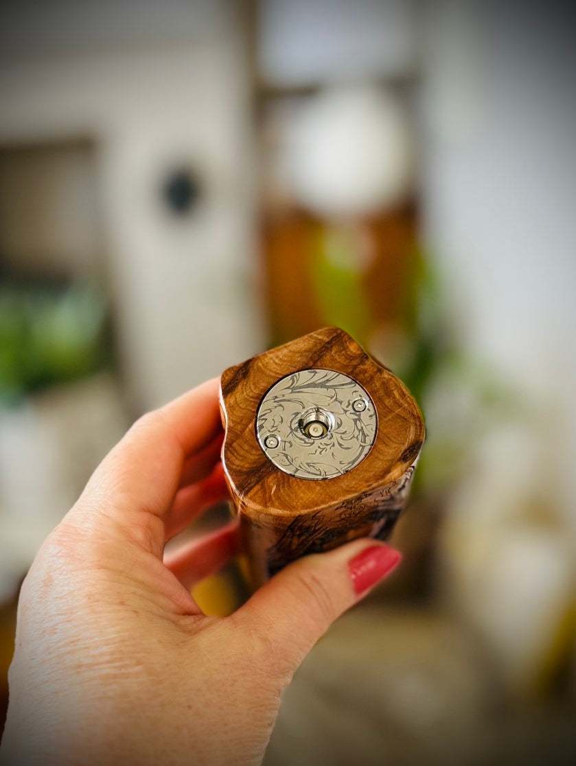 Dna250c Twin 18650 pure wood Mod Engraved edition