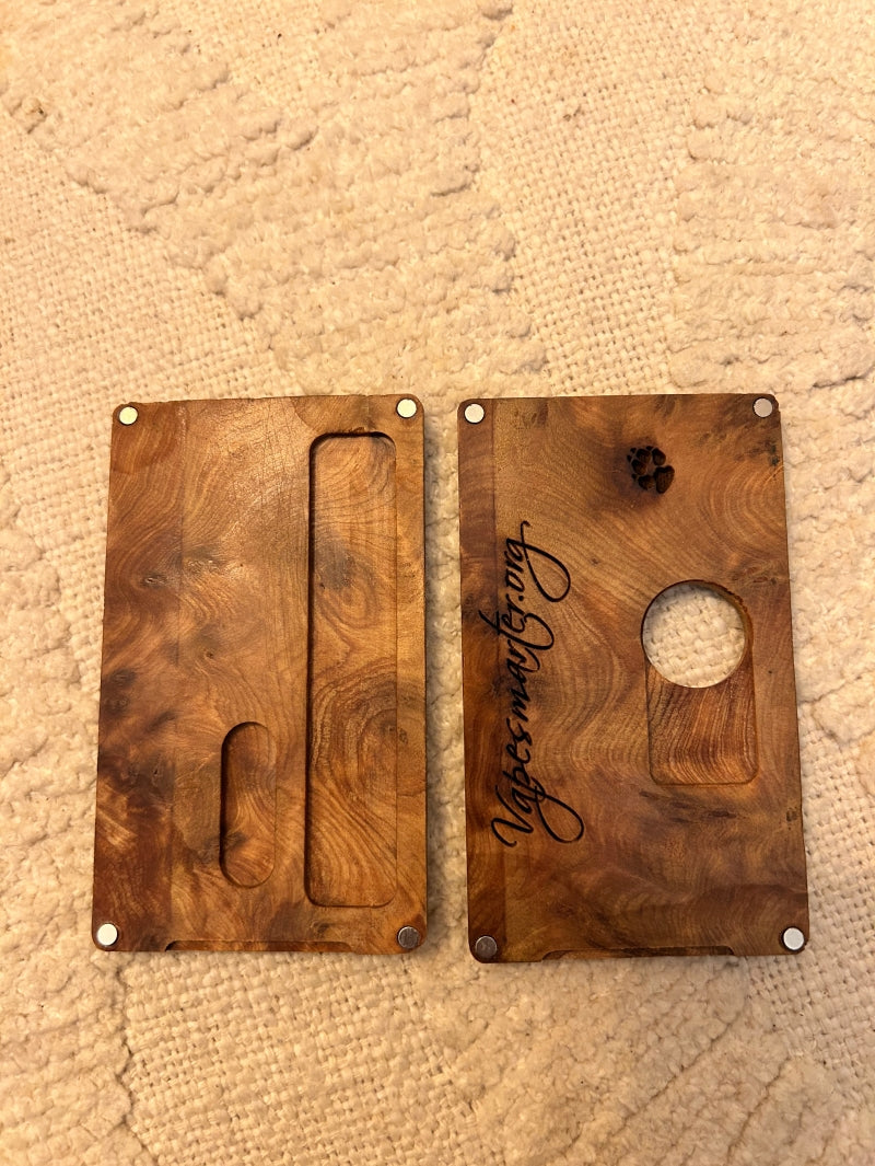 Original Billet Box Doors engraved polished wood handcrafted "Monroe" engraved