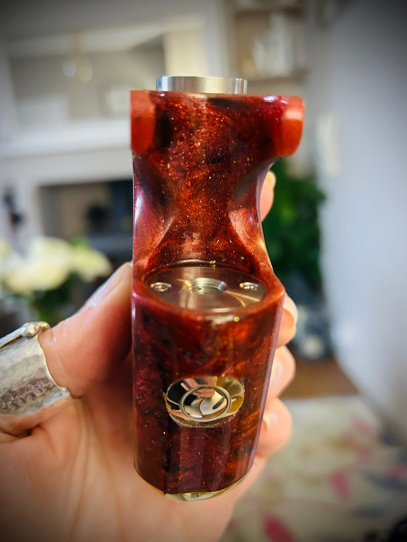 A SBS Single 18650 Evolv Dna80c stabwood mod