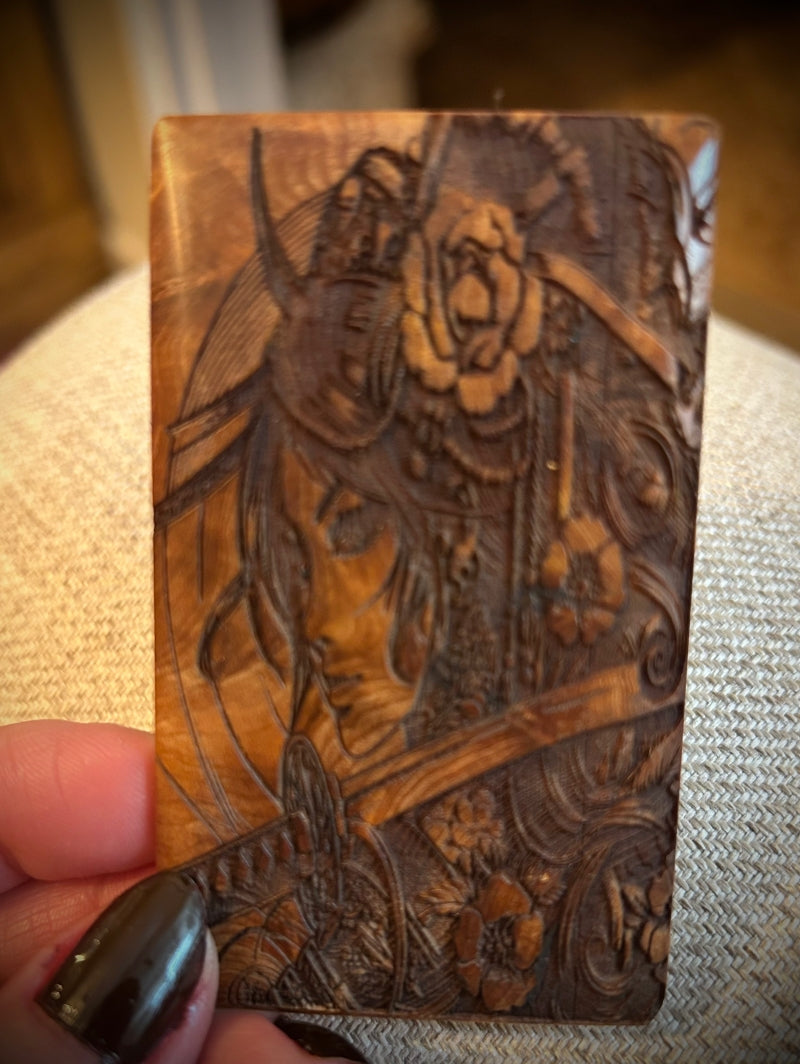 Original Billet Box Doors engraved polished wood handcrafted