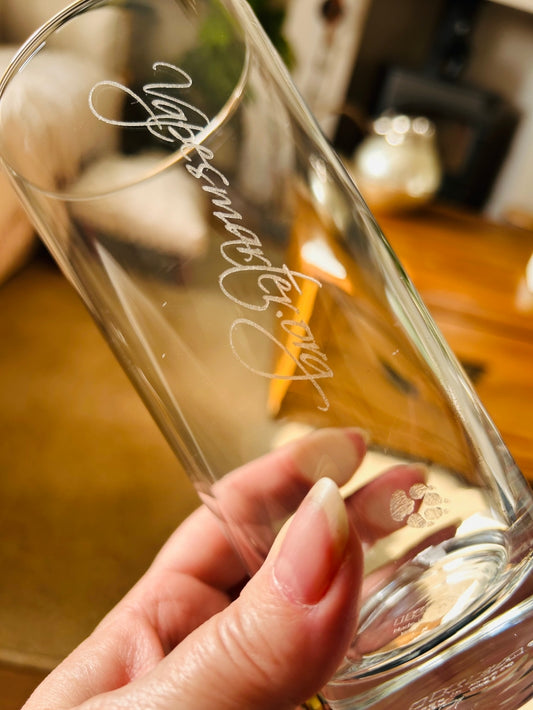 Hi-BALL Engraved Glass tumbler bespoke