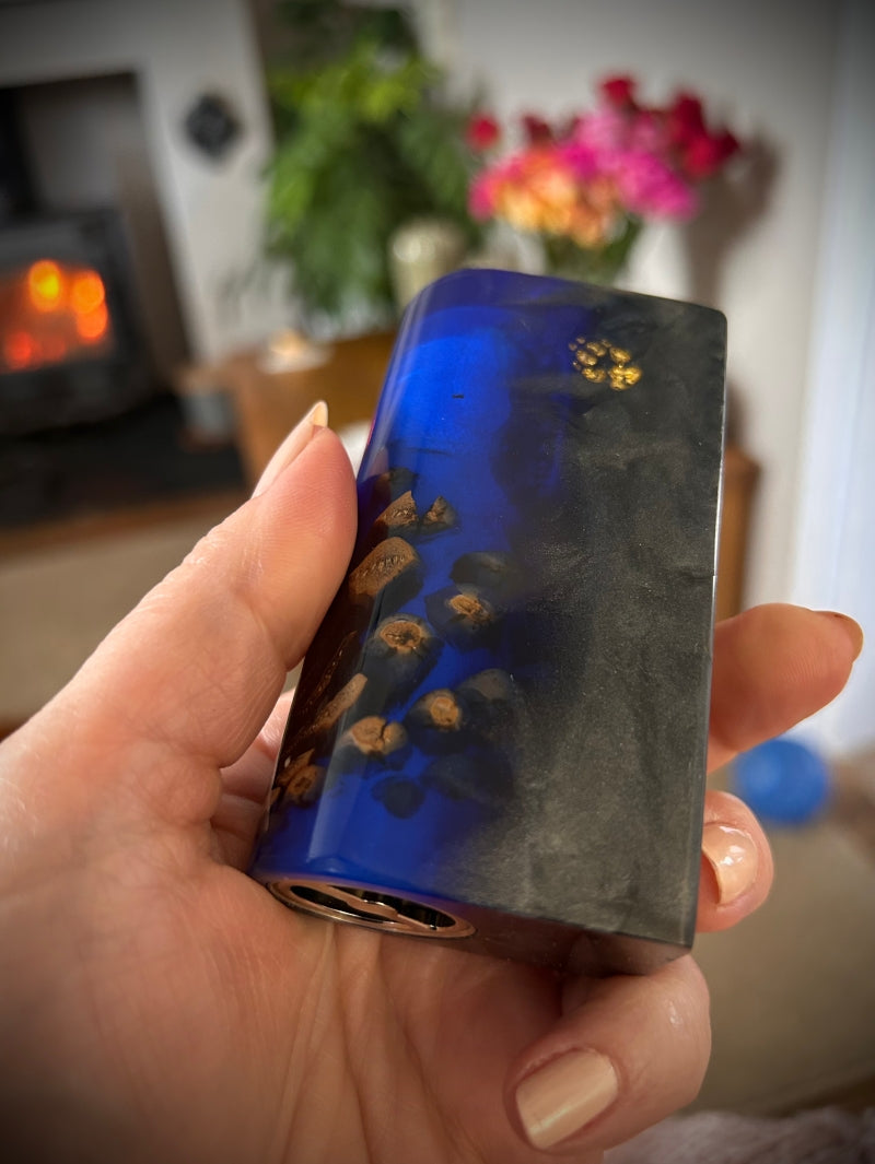 Evolv Dna100c single 21700 battery Engraved Stabwood Mod