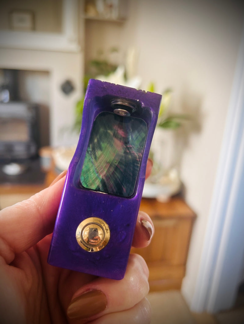 Switched Mechanical clickfet 18650 battery stabwood hybrid boro mod SALE