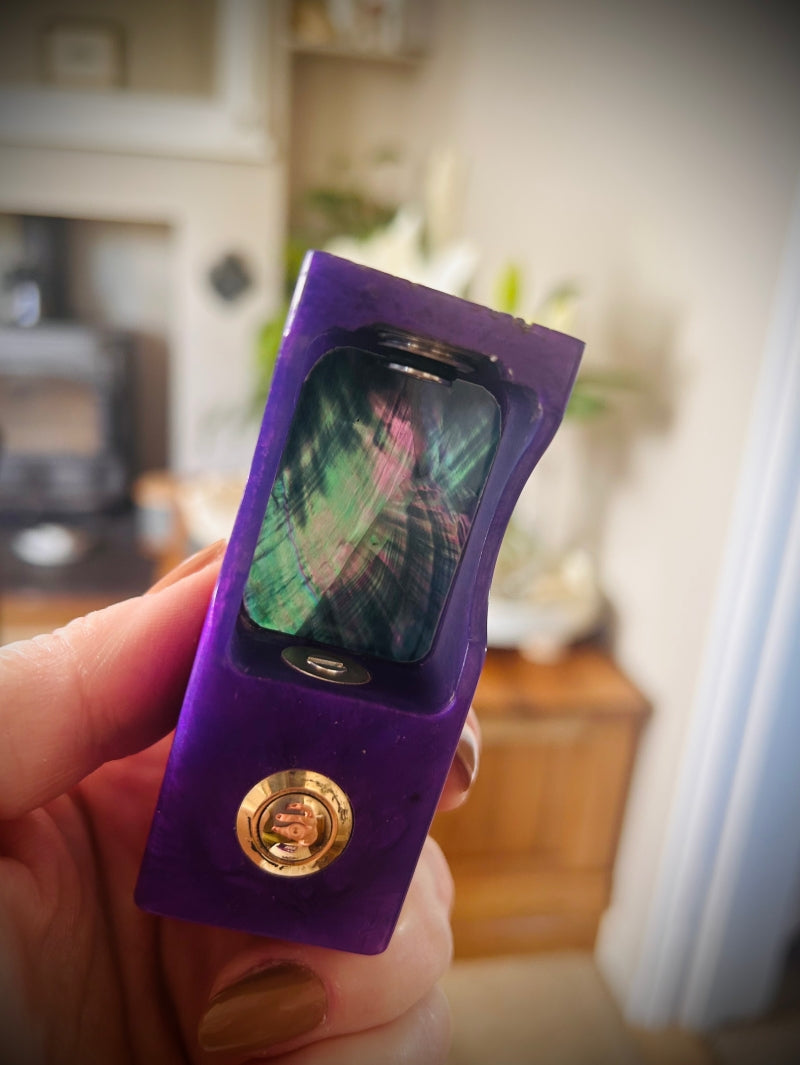 Switched Mechanical clickfet 18650 battery stabwood hybrid boro mod SALE