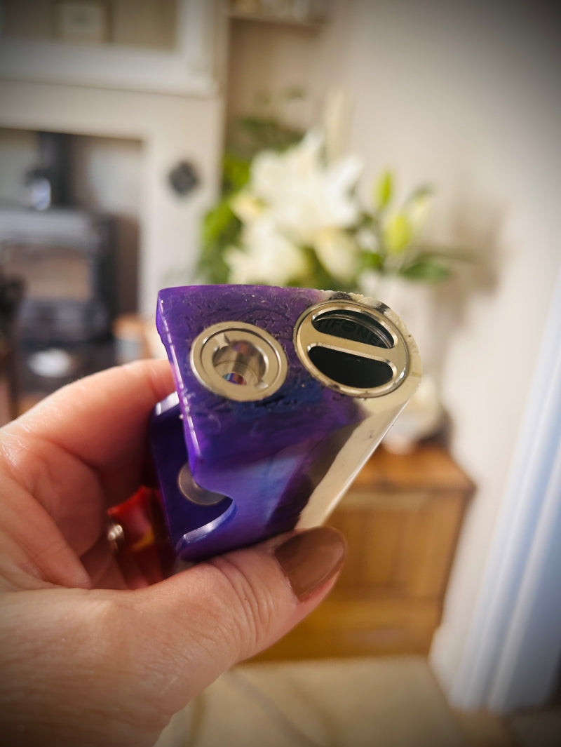 Switched Mechanical clickfet 18650 battery stabwood hybrid boro mod SALE