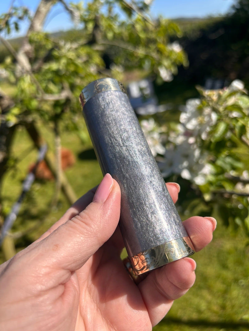 A Tube 30mm Single 21700 stabwood switched Mech Clickfet mod engraved