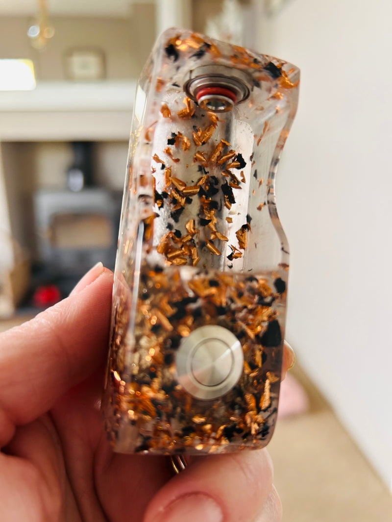 Switched Mechanical clickfet 21700 battery stabwood hybrid boro mod Rose Gold Edtion SALE