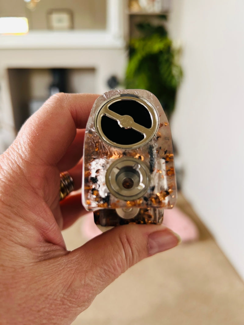 Switched Mechanical clickfet 21700 battery stabwood hybrid boro mod Rose Gold Edtion SALE