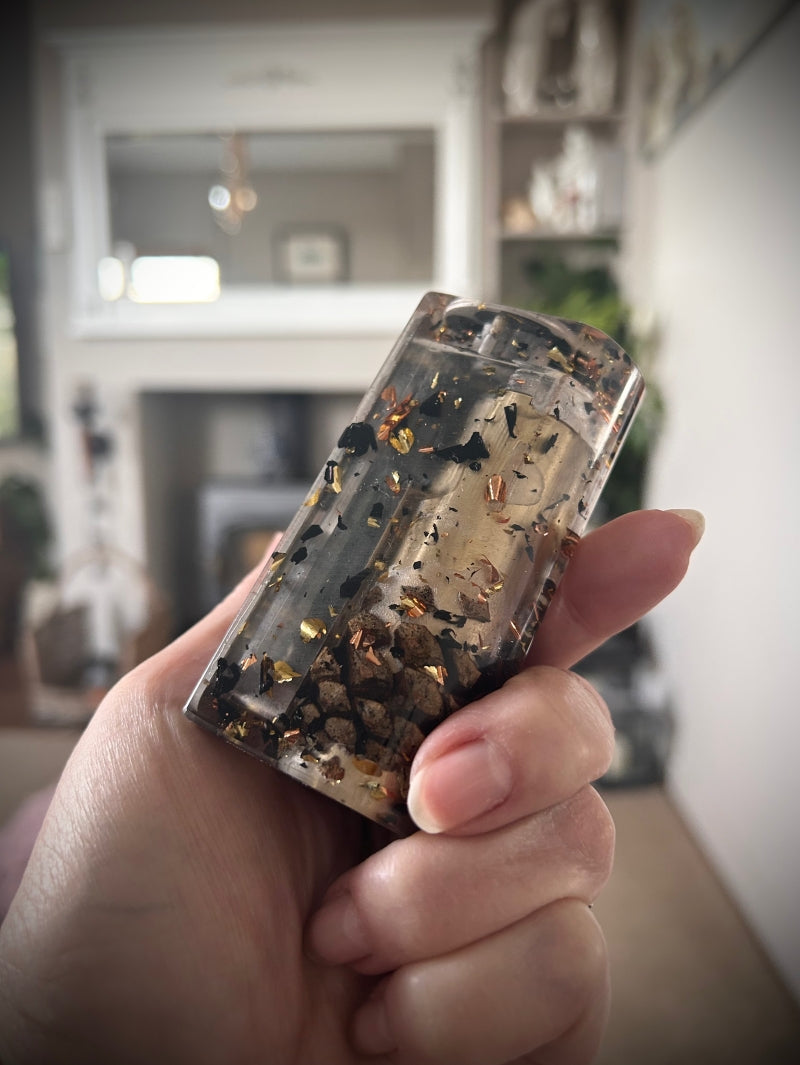 Evolv Dna75c single 18650 battery Rose Gold Leaf and Carbon Edition