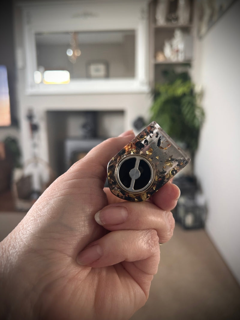 Evolv Dna75c single 18650 battery Rose Gold Leaf and Carbon Edition
