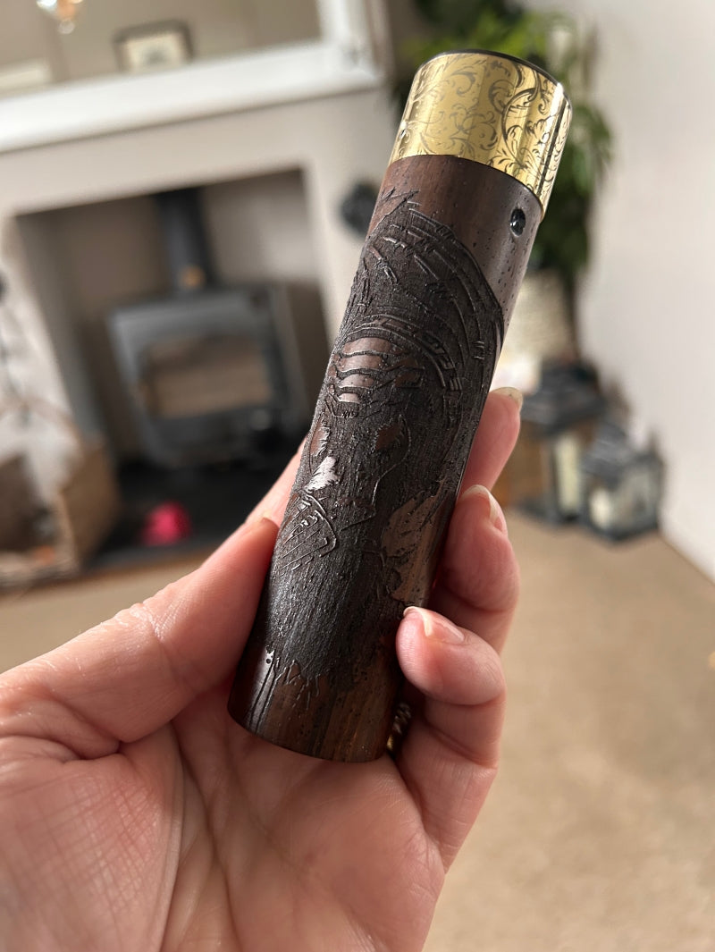 A Tube 30mm Single 21700 stabwood switched Mech Clickfet mod