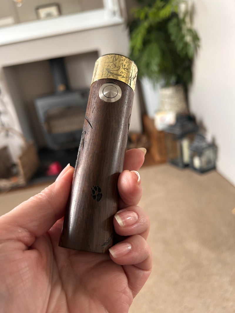 A Tube 30mm Single 21700 stabwood switched Mech Clickfet mod