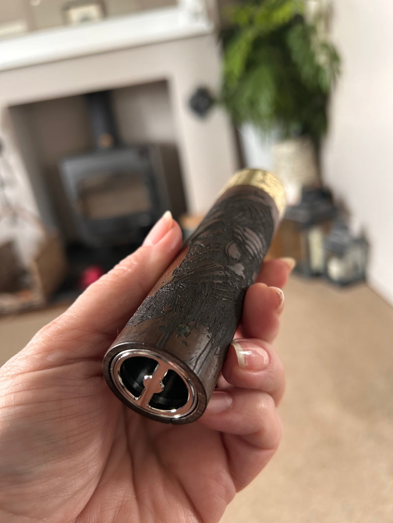 A Tube 30mm Single 21700 stabwood switched Mech Clickfet mod