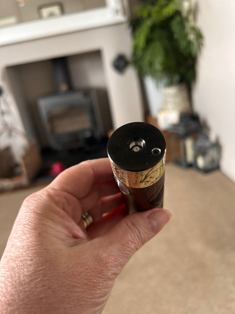 A Tube 30mm Single 21700 stabwood switched Mech Clickfet mod