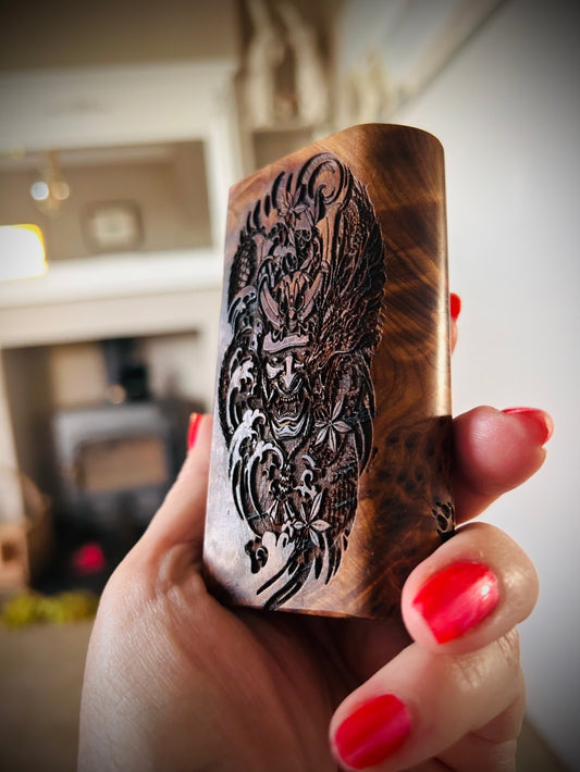 Evolv Dna100c single 21700 battery Engraved Thuya pure Mod