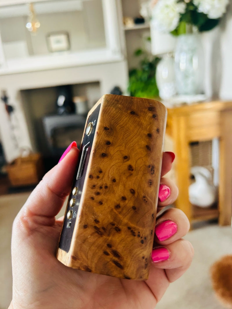 Dna250c Twin 21700 pure wood Mod Engraved edition
