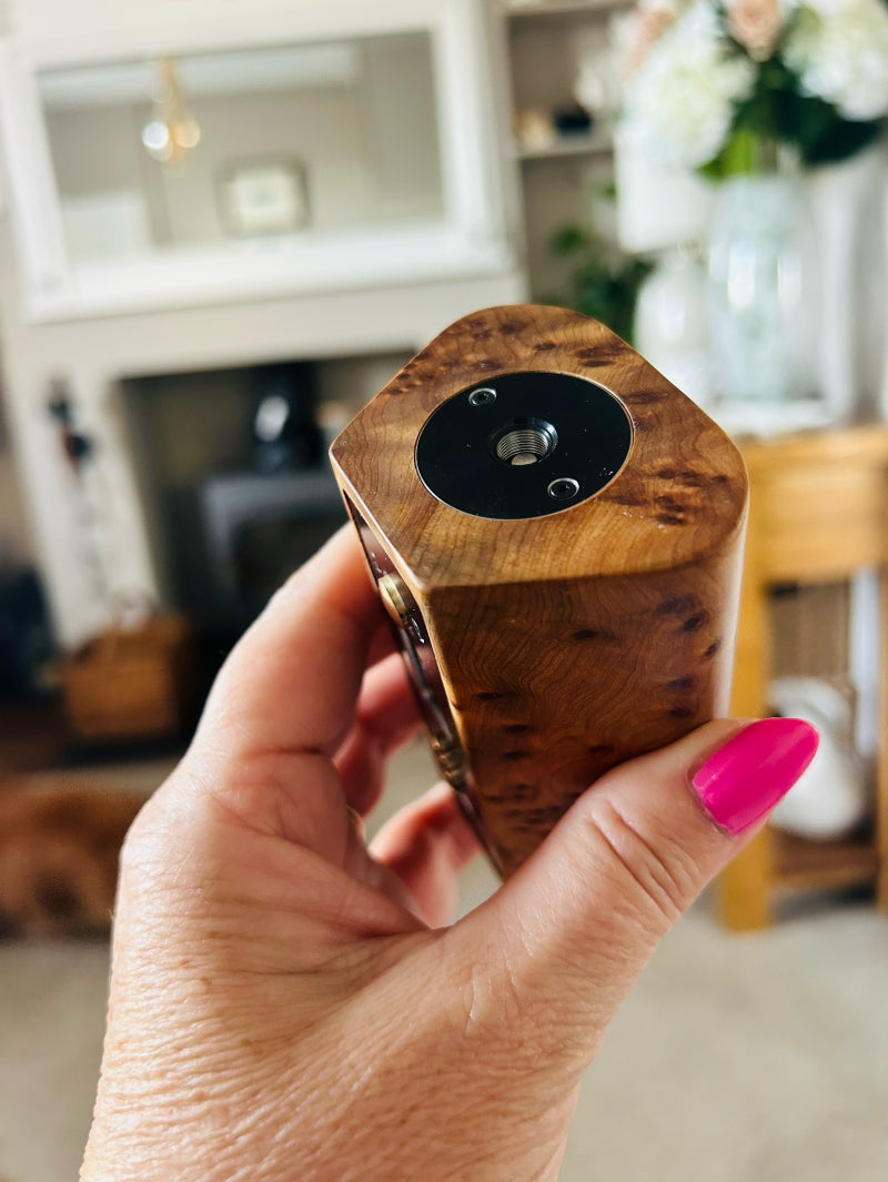 Dna250c Twin 21700 pure wood Mod Engraved edition