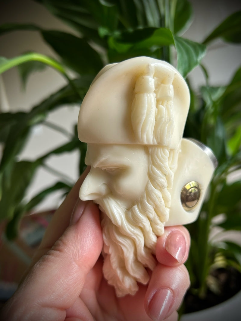 Faux Meerschaum 18350 Battery short stem switched mechanical clickfet e-pipe 22mm Tank Fitment