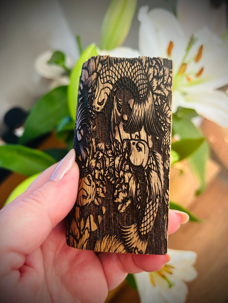 Evolv Dna100c single 21700 battery Engraved Walnut