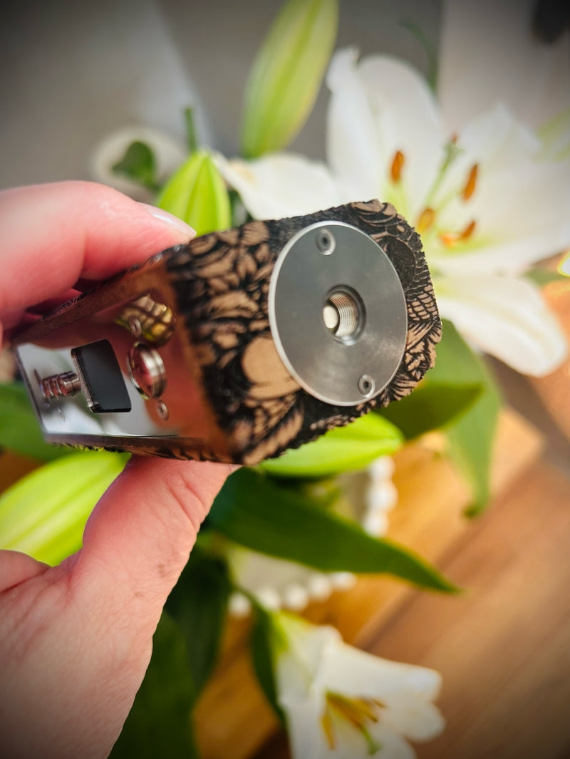 Evolv Dna100c single 21700 battery Engraved Walnut