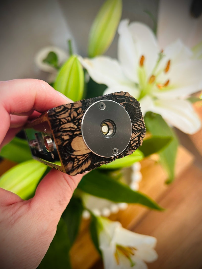 Evolv Dna100c single 21700 battery Engraved Walnut