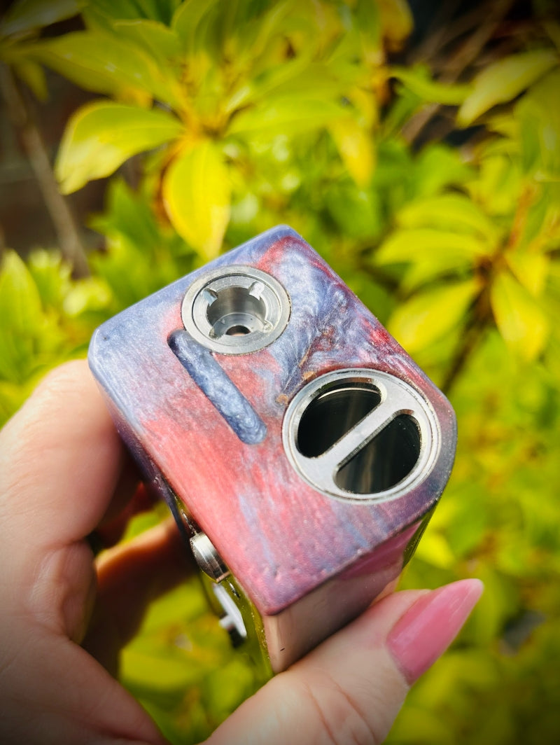 Dna75c single 18650 battery Regulated Boro Bespoke mod twin fire button
